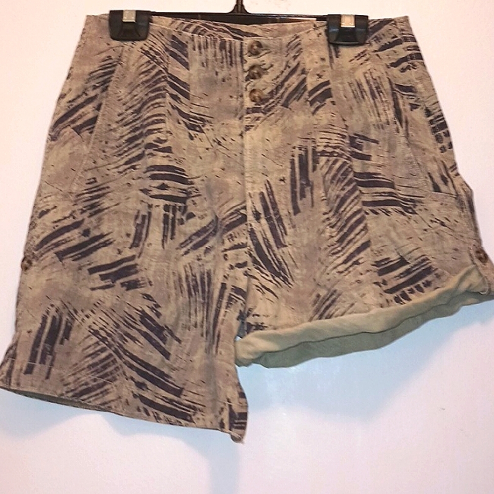 MARRAKESH PRINTED LINEN BLEND CONVERTIBLE SHORTS